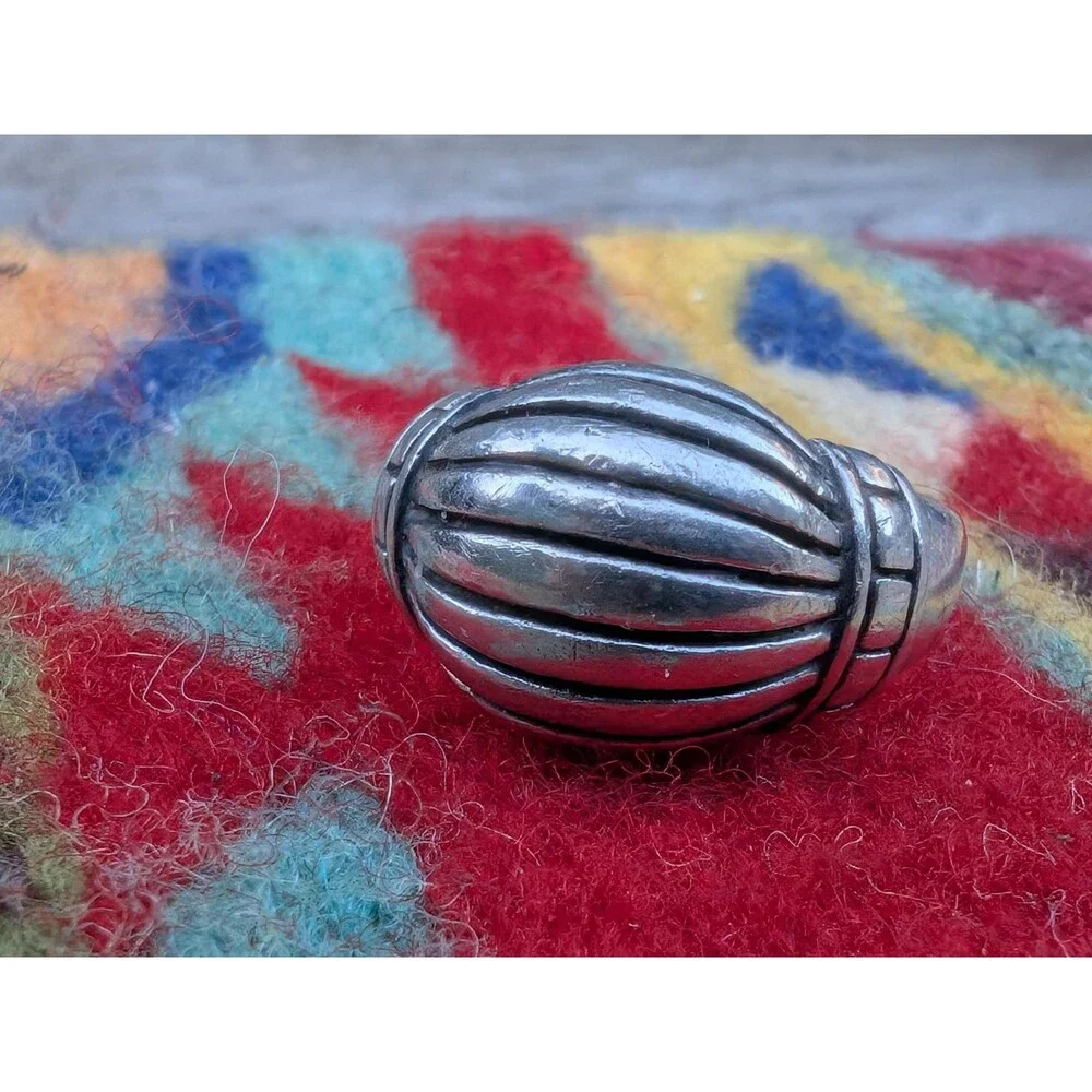 Vintage Sterling Silver Dome Ring Size 7